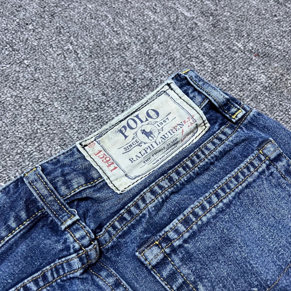 Polo Ralph Lauren Jeans Size 10 Blue New Thompson Straight Leg Denim Kids - Picture 9 of 9